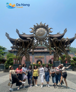 Discover Ba Na Hills with an unforgettable tour featuring Golden Bridge, cable car rides, French Village and stunning mountain views. Book your adventure today. Keywords: Ba Na Hills tour, Golden Bridge tour, Da Nang day trip, Ba Na Hills from Da Nang, Golden Bridge adventure, Ba Na Hills cable car, Vietnam mountain tour